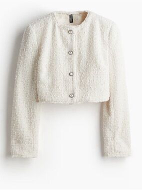 H&M Tweed Cropped Jacket